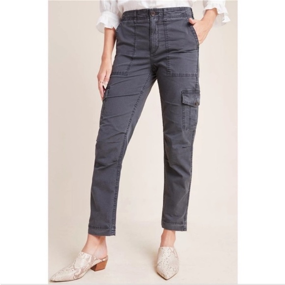 Anthropology Gray Cargo Jennie Ripstop Pants Sz 31 OB1070255 Gorpcore - Picture 10 of 16